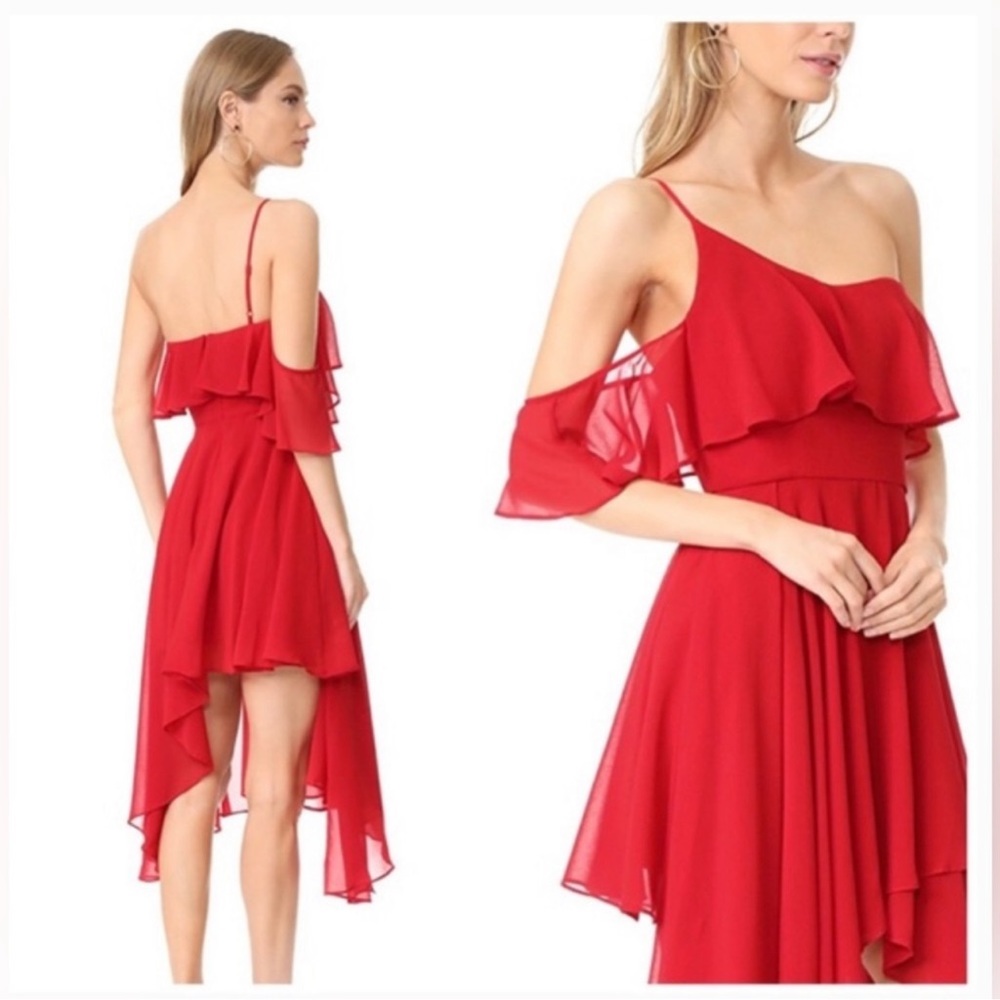 Red Keepsake size S One Shoulder Dress